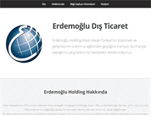 Tablet Screenshot of erdemogludisticaret.com